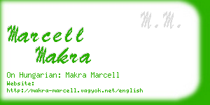 marcell makra business card